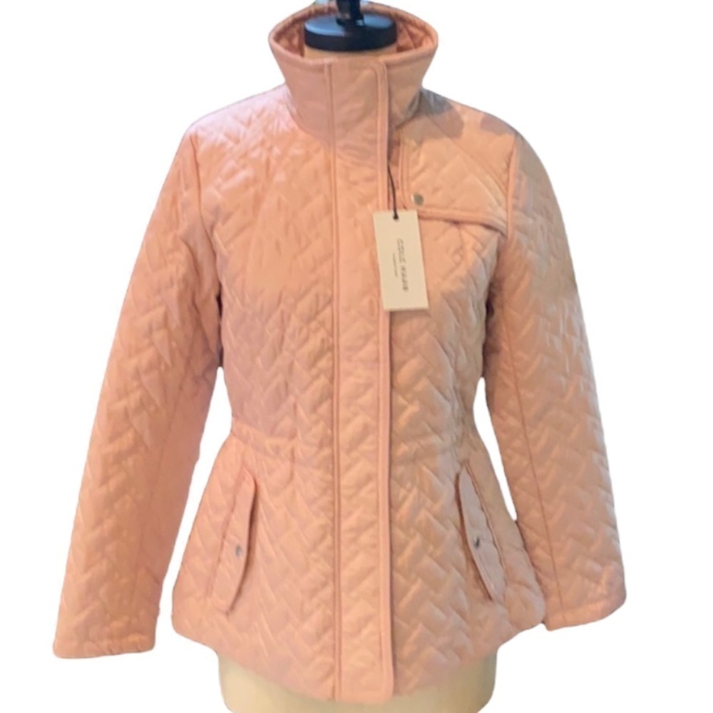 COLE Haan Beautiful signature quilted Gorpcore pink Giftable jacket SZ S